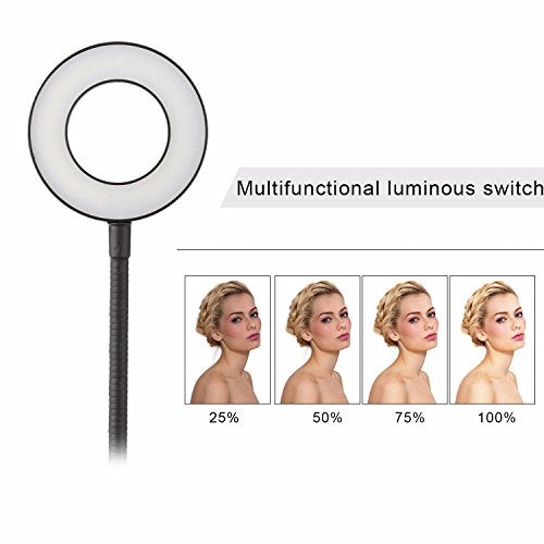 Sokani Selfie Ring Light with Cell Phone Holder and Stand Bracket for YouTube TIK Tok Tiktok Zoom Video Conference Live Stream Makeup Dimmable LED Circle RingLight for iPhone Android Mobile Smartphone