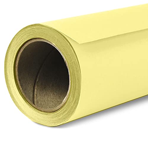 Savage Seamless Paper Photography Backdrop - Color #93 Lemonade, Size 26 Inches Wide x 36 Feet Long, Backdrop for Tabletop Product Photography and Crafting - Made in USA - color: Lemonade, size: 26 in x 36 ft