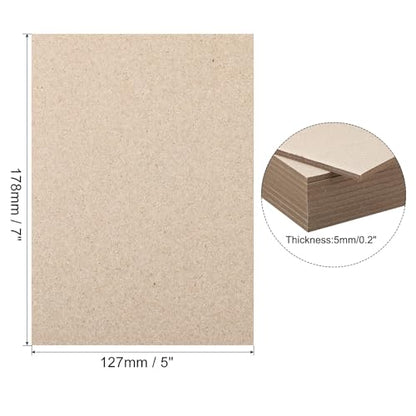 PATIKIL 7x5x0.2" Chipboard Sheets, 20Pcs 200PT Thick Book Board Binders Board Sturdy Bookbinding Supplies for Book Binding Cover, Gray - color: Gray, size: 7x5x0.2"