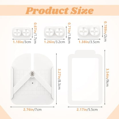 Stud Post Embedding Tool for Polymer Clay Earring, Earring Post Setting Tool, Polymer Clay Tools for Jewelry, Earrings(Color:White)