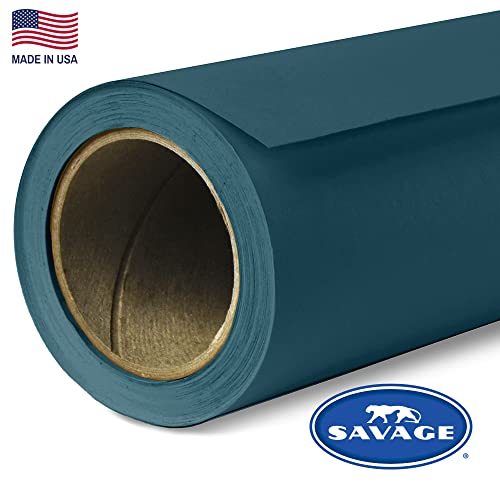 Savage Seamless Paper Photography Backdrop - Color #5 Ultramarine, Size 86 Inches Wide x 36 Feet Long, Backdrop for YouTube Videos, Streaming, Interviews and Portraits - Made in USA - size: 86 in x 36 ft
