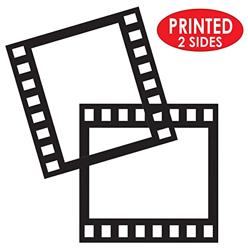 Beistle Black 5 Piece Filmstrip Photo Fun Frames, 12"
