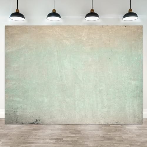 5x3ft Vintage Photography Backdrop Pastel Mint Green and Beige Gradient Distressed Neutral Aesthetic Background for Studio Portraits Content Creator Shoots Boho Minimalist Style Banner - color: color 22, size: 5x3ft