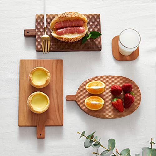 Wooden Cutting Board with Handle - Versatile Chopping Board, Ideal for Daily Cooking, Pizza Preparation, and Serving - Durable Kitchen Essential