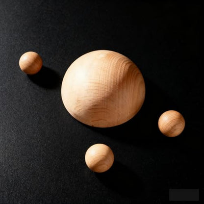 Natural Half Wooden Balls, Unfinished Beech Wood Hemisphere, Semicircle Smooth Wood Spheres for Crafts, DIY Projects and Home Decor, No Hole(Size:5cm（4pcs）) - size: 5cm（4pcs）