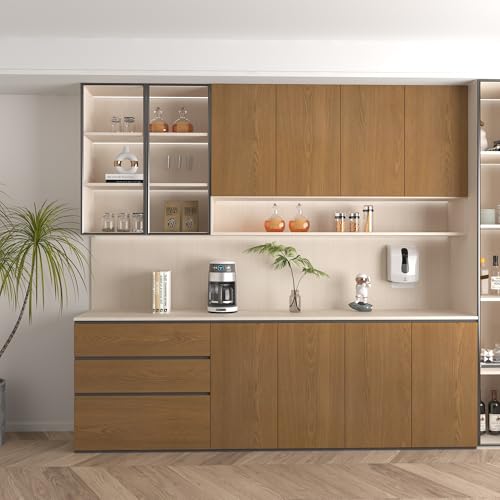 16"x118" Thickened Wood Grain Contact Paper Brown Peel and Stick Wallpaper Self Adhesive Wood Wallpapers Natural Removable Vinyl Wrap Wall Covering for Kitchen Cabintes Desks Shelf Countertops - color: Brown, size: 15.7" x 118"