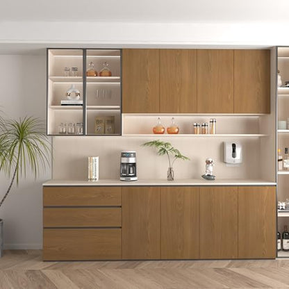16"x354" Brown Peel and Stick Wallpaper Waterproof Walnut Contact Paper Removable Thickened Wood Look Peel and Stick Wallpaper Textured Self Adhesive Wood Stickers for Cabintes Table Drawer - color: Brown, size: 15.7" x 354"