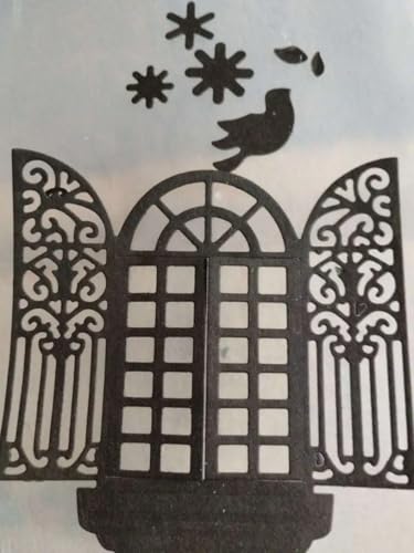 Lapoo Festivals Metal Cutting Die for Scrapbooking - Durable, Cut Stencils for DIY Scrapbook Photo Album Decorative Paper Card, Card Making Supplies, Embossing (Eid Window 4 x 3.5 in) - style: Eid Window 4 x 3.5 in