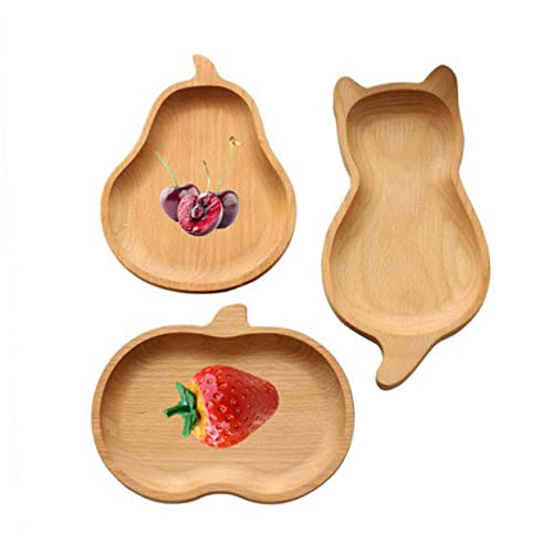 Japanese Style Wooden Snack Tray Natural Beech Wood Dessert Plate for Snacks Fruits and Photography Props Safe Odorless and Kitchen Accessory
