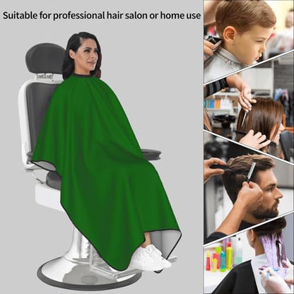Custom Barber Cape Unisex Salon Hair Cutting Capes Add Your Image Logo Haircut Kit Personalized Stylist Tool - color: Dark Green