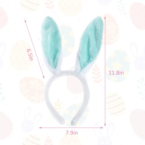 YOWOCAL Bunny Ear Headband Headwear - color: Blue