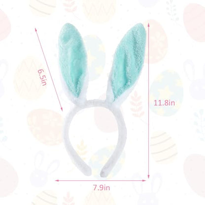 YOWOCAL Bunny Ear Headband Headwear - color: Blue