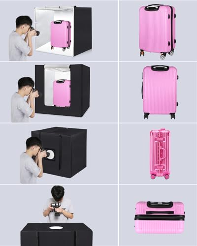 Light Box Photography, PULUZ 31'' Portable Photo Studio Light Box with 156 LED Lights ＆3 Color Backdrops Professional Photography Lighting Tent Kit for Big Product Photography Lightbox - color: 31.5x31.5x31.5in