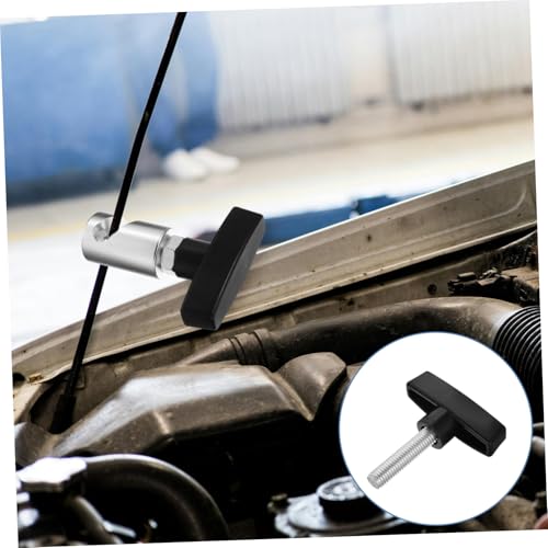 Luxshiny Car Hood Lift Support Clamp Adjustable Aluminum Strut Retainer Tool for Liftgate and Hood Non-Slip Prop Rod Holder for Easy Engine Access