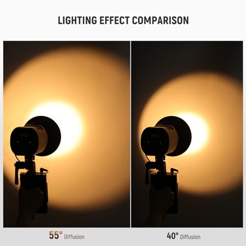 NEEWER Reflector Diffuser for MS60C MS60B MS150B Mini LED Video Light, Lamp Shade Dish for Wider and Even Photography Lighting Control Photo Studio Portrait Video Recording, RD14Mini