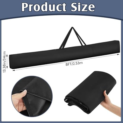 8 ft Pipe and Pole Drape Carrying Bag Portable Backdrop Stand Pipe Black Backdrop Carrying Bag Package Upright Crossbar Pole Package for Drape Kits