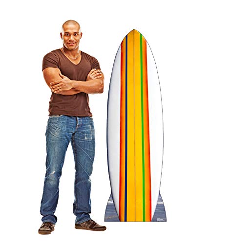 Cardboard People Surfboard Life Size Cardboard Cutout Standup - color: Surfboard