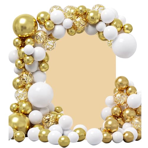 Photo Backdrop Arch Beige Spandex Covers for 6ft Arch Back Drop Stretchy Fabric Covers Baby Shower Wedding Anniversary Party Decoration Events Decor - color: Champapne, size: 2.6x6ft