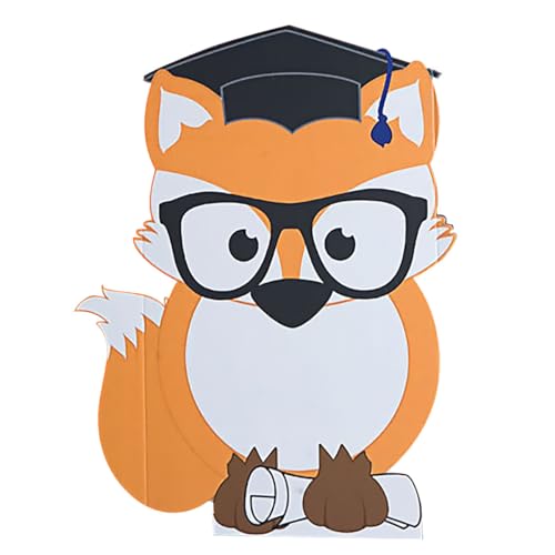 Smart Fox Standup Kit, Graduation Decorations, KGD16Z-M - color: Fox Standee Prop Kit