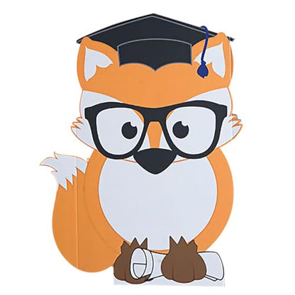 Smart Fox Standup Kit, Graduation Decorations, KGD16Z-M - color: Fox Standee Prop Kit