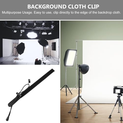 Levemolo 4 Pcs Adjustable Photography Backdrop Clips Spring Clamp, Heavy-Duty Background Cloth Holders for Studio and Video Shooting, Compatible Muslin Canvas and Photo Backdrops