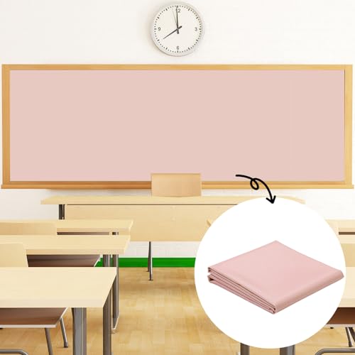 120" x 47" Bulletin Board Fabric Classroom Decoration Pink Polyester Photography Background Black Class Fabric for Bulletin Board Backdrop Pillows Curtains Crafts Back to School Classroom Decor - color: Pink
