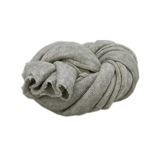 Newborn Photography Props Boys Girls Wrap Baby Photo Props Soft Knit Blanket Cloth (Light Gray) - color: Light Gray