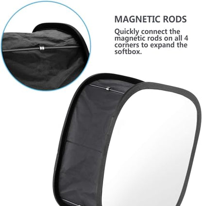 NEEWER 2 Pack LED Light Panel Softbox for 660 480 Video Light,Outer 16.3"x6.5" Inner 9.8"x8.7" Foldable Light Diffuser for Photo Studio Video Shooting - style: 2 Pack
