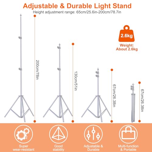 iMounTEK Backdrop Stand for Party, 6.5 * 9.84 ft Photographic Studio Photo Backgrounds Adjustable Photo Backdrop Stand Kits with a Carrying Bag Photo Backdrop Stand for Photography/Wedding(Silver) - color: Silver