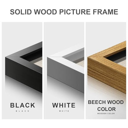 BrightA 5-Layer Wood ReliefWooden Wall Art Fluid Curves in Warm Brown & Ash Grey with Linear Grain Background, Framed in Solid Wood & Tempered Glass for Contemporary Walls 27.5"x39.4" - color: Rice white + earth yellow + dark brown 3 + natural wood ton