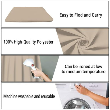 Beige Screen Backdrop 5x7ft Photography Background Meeting Photo Studio Shooting Props - color: Beige, size: 5x7ft