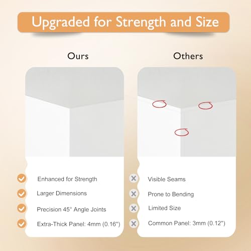 13.8" Extra Large White Risers, Large Size Acrylic Cube Display Nesting Risers, Food risers for buffet table, White Risers for Catering Dessert Collectibles Jewelry Figures Show