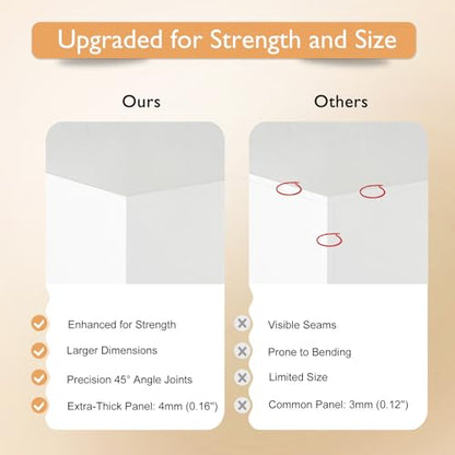 13.8" Extra Large White Risers, Large Size Acrylic Cube Display Nesting Risers, Food risers for buffet table, White Risers for Catering Dessert Collectibles Jewelry Figures Show