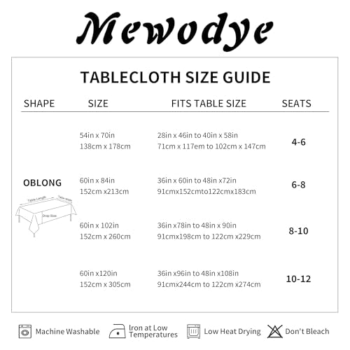 Tablecloths 60x102 Inches Textured Fabric,Natural Water Resistant Spill Proof Table Cloth Table Covers for Dining, Wedding and Parties，Natural - color: Natural, size: 60" x 102" (Rectangular)