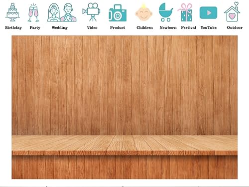 17x10ft Fabric Smooth Light Wood Panel Backdrop Clean Table Surface Texture Background for Modern Product Displays Party Decorations Banner Photo Booth Props Tapestry - size: 17x10ft