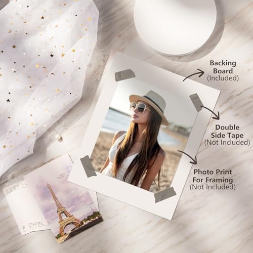 Egofine 14 Pack Mat Board, 11x14 Backing Board, Acid Free White Uncut Mat Board for Photos, Pictures, Frames, Artworks and Paints - color: White-11"x14" Pack of 14 Uncut Mat Board