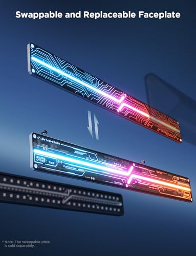 Govee Gaming Wall Light, RGBIC Glide Wall Light, Work with Matter, Alexa and Google Assistant, DIY Customized LED Wall Lighting Effects and Shapes, Gaming Lights for Gaming Room
