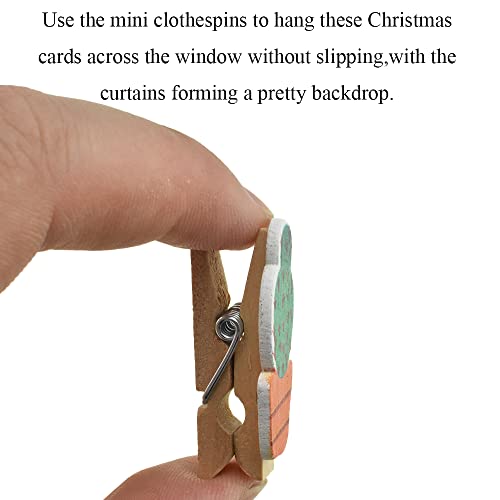 HAHIYO Cactus Painted Mini Wooden Clothespin Clip with 6.56 Feet Jute Twine Photo Paper Holders 1.38inch Tight Clamp Not Fray Rope Post Notices Handy Read for Hanging Postcard Wedding 20PCS - size: Cactus(with rope) 1.38 inches 20 Pack