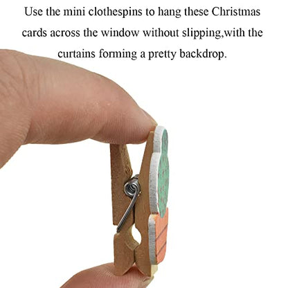 HAHIYO Cactus Painted Mini Wooden Clothespin Clip with 6.56 Feet Jute Twine Photo Paper Holders 1.38inch Tight Clamp Not Fray Rope Post Notices Handy Read for Hanging Postcard Wedding 20PCS - size: Cactus(with rope) 1.38 inches 20 Pack