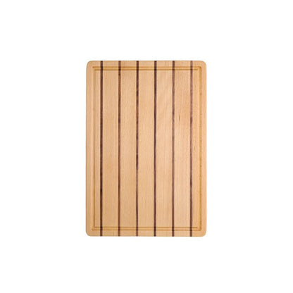 Solid Wood Cutting Board for Steak & Pizza, Durable Chopping Block for Kitchen & Restaurant, 13" x 9" x 0.8", Ideal for Veggies & Cooked Meat