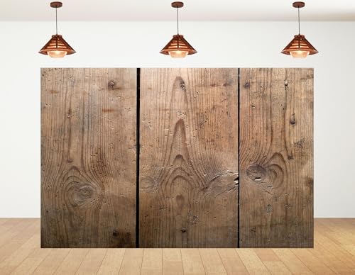 10x10ft Rustic Industrial Wood Backdrop Vintage Planks with Nails Photography Background for Flat Lay Photos and Event Decorations Tapestry Photo Booth Props - size: 10x10ft