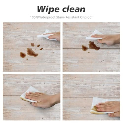 Wood Texture Background Oval Table Cloth Cover Fitted Tablecloth with Elastic Edge Tablecloths Washable Cloths for Parties, Restaurants, Gatherings, Fits 42"x60" Oval TablesStyle 131 - color: Wood Texture -13, size: 60" x 42" (Oval)