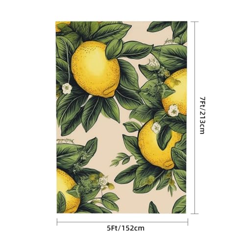 Lemon Backdrop Background for Photography 5x7ft Photobooth Professional Photo Backdrop Curtains Video Photography Studio Photo Backgrounds Banner Booth Background Screen Parties - color: Lemon