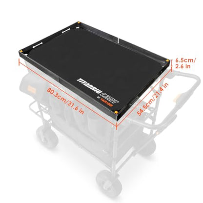 TARION Video Production Cart Accessories - Foldable Top Shelf Workstation with Mouse Pad- Upgraded with Wider Higher Laptop Platform for Titanrig Cart Base - Pro Top Shelf - style: Accessory - Pro Top Shelf