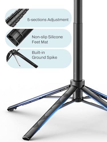 USKEYVISION Vlogging Kit for iPhone&Android,Content Creator Essentials,YouTube Starter Kit w/Wireless Microphone&Remote,68” Auto Face Tracking Tripod for iPhone w/Light for TikTok Video Recording - style: Vlogging Kit-A