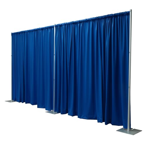 OnlineEEI Pipe & Drapes Portable Stand Kit, 8FT x 20FT Photo Backdrop Set with Portable Stand, Photography Background for Weddings, Birthday Parties, Business Events (Royal) - color: Royal
