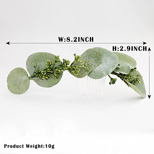 Flower Crown Greenery Boho Headband Festival Wedding Flower Girl Headpiece Wreath Photo Hair Prop Greenery Crown (Set)