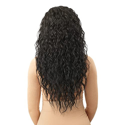 Outre Quick Weave Half Wig Cap Lays Flat Wig KAYLEY (DR2/BLSDBL) - color: DR2/BLSDBL