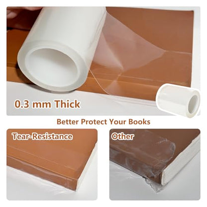 YINTTIAN 3Inch x 16.5Ft Archival Safe Book Repair Tape. Acrylic Acid Free Strong Adhesive Clear Tape for Textbook Spine, Photo Album, Library Repair Supplies, Removable Book Binding Tape - size: 3 Inch x 16.5 Feet