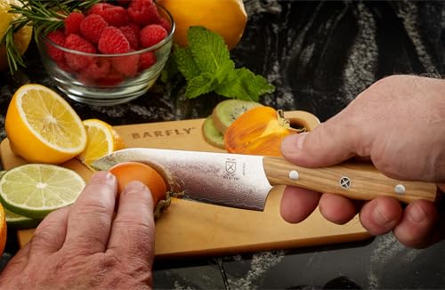 Proposed Value: Mercer Culinary Premium Grade Super Steel, 5-Inch Bar Knife, Spalted Maple Handle/Saya Cover - style: Bar Knife Spalted Maple Handle and Saya Cover 5 Inch